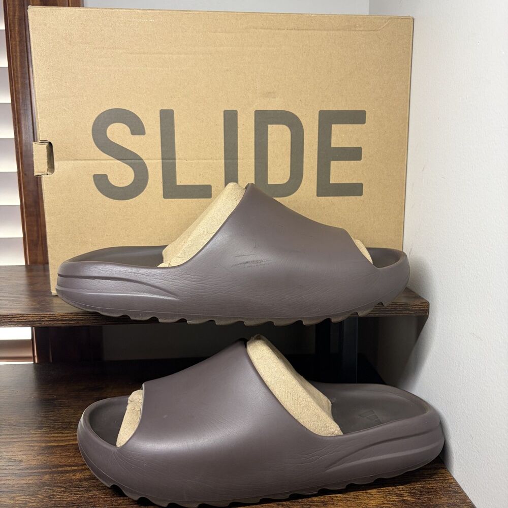 Size 12 - Men's adidas Yeezy Slide Soot GX6141 Brown OG All 2020